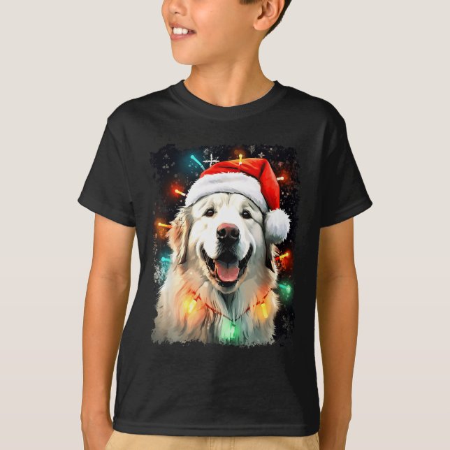 Dog Great Pyrenees Christmas  T-Shirt (Front)