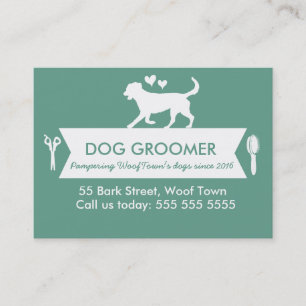 Dog Groomer Appointment Card - Personalizable