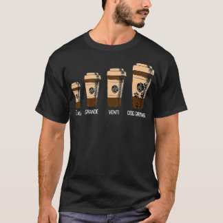Dog Groomer Big Coffee Lover Humour Job Career  T-Shirt
