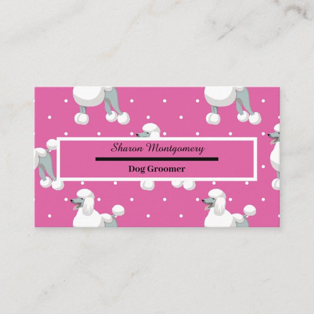 Dog Groomer Business Card (Front)