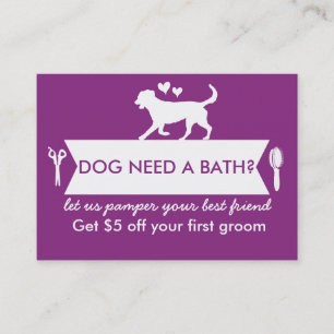 Dog Groomer Business Card - Personalizable
