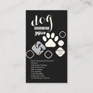Dog Groomer Business Card Pet Grooming Salon Car
