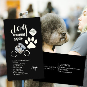 Dog Groomer Business Card Pet Grooming Salon Car