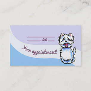 Dog Groomer Chic Westie Appointment Card