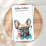 Dog Groomer Funny Cute Puppy French Bulldog Business Card<br><div class="desc">Show off your dog / pet business with these elegant and cute French bulldog puppy design dog walker & pet sitting business cards and matching accessories. Personalise with business owner name, title/business name, and all the contact details. Perfect for Dog walkers, dog grooming, pet sitters and all pet care related...</div>