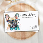 Dog Groomer Funny Puppy Pet French Bulldog Business Card<br><div class="desc">Show off your dog / pet care business with these elegant and cute French bulldog puppy design dog walker pet sitter business cards and matching accessories. Personalise with business owner name, title/business name, and all the contact details. Perfect for Dog walkers, dog grooming, pet sitters and all pet care related...</div>