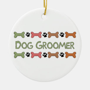 Dog Groomer Gifts Ceramic Tree Decoration