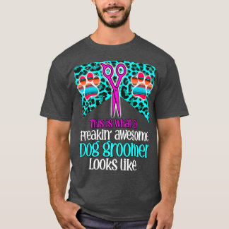 Dog groomer life pet cat dogs grooming groom job a T-Shirt