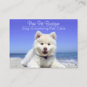 Dog Groomer Pet Care Puppy Walker Business Card