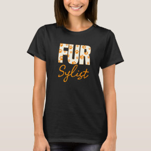 Dog Groomer Pet Grooming Furologist Puppy Fur Art T-Shirt