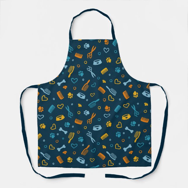 Dog Groomer Pet Salon Tools  Apron (Front)