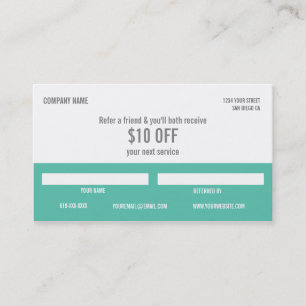 Dog Groomer Referral Business Card