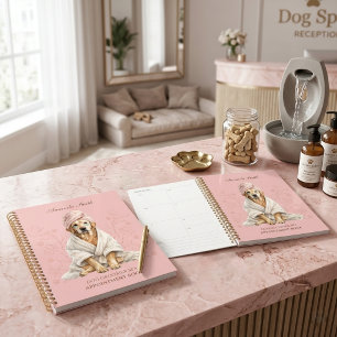 Dog Groomer Spa Personalised Appoitment Notebook Planner