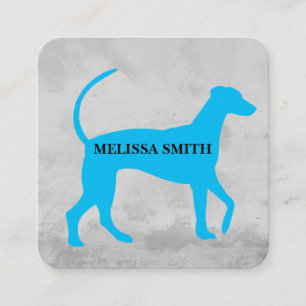 Dog Groomer   Trainer   Dog Icon Square Business Card