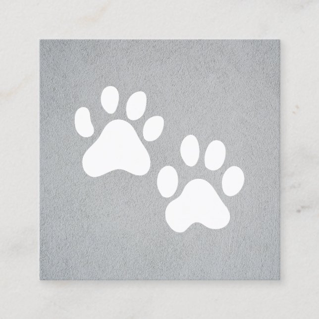 Dog Groomer | Trainer | Paws Square Business Card (Front)