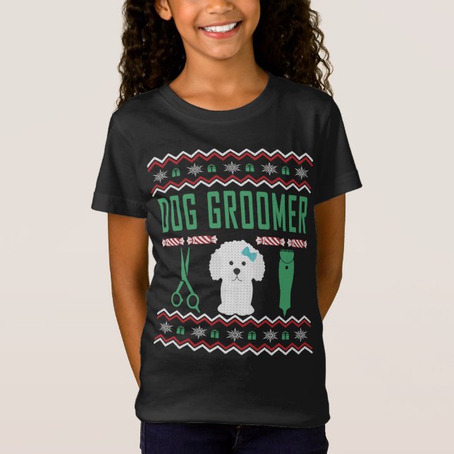 Dog Groomer Ugly Christmas Sweater (Front)