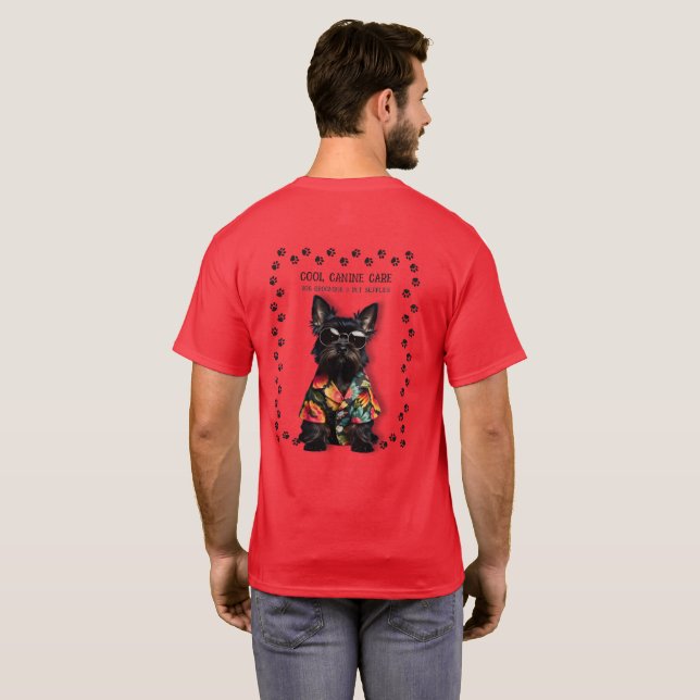 Dog Groomer Walker Sitter T-Shirt (Back Full)