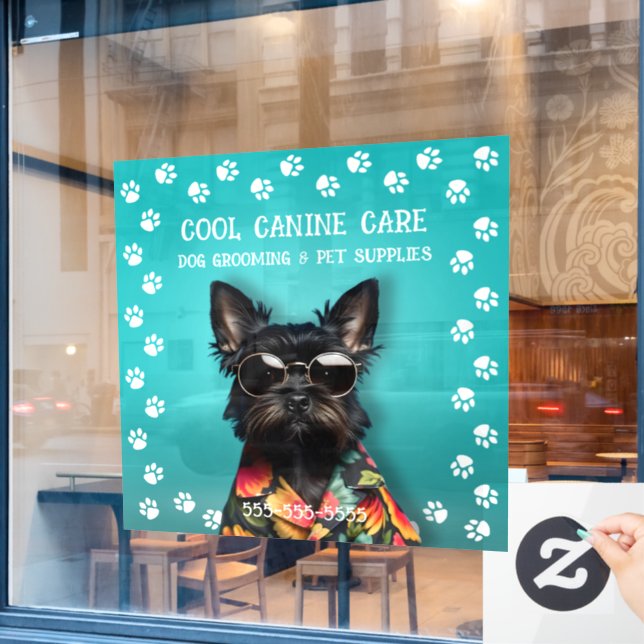 Dog Grooming (Cafe Window)