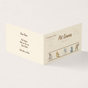 dog Grooming and pet care services Business Card