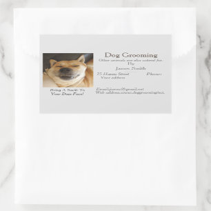 dog Grooming and pet care services medicine Rectangular Sticker