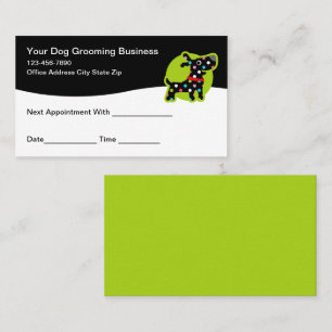 Dog Grooming Appointment Business Cards