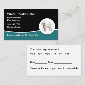Dog Grooming Appointment Reminder Businesscards Business Card