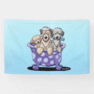 Dog Grooming Art Banner