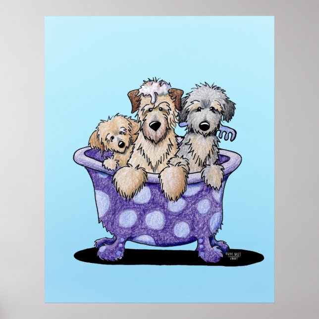 Dog Grooming Art Poster (Front)