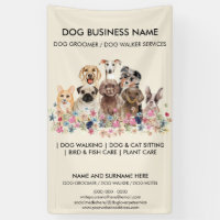 Dog grooming boutique pet sitter beige business