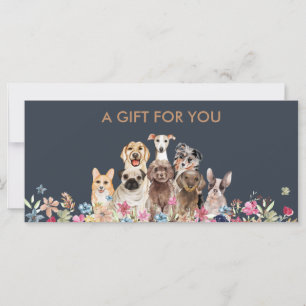 Dog grooming boutique pet sitter Gift Certificate