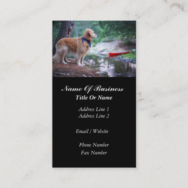 Dog Grooming Business Card (Front)