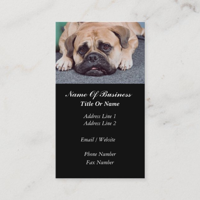Dog Grooming Business Card (Front)