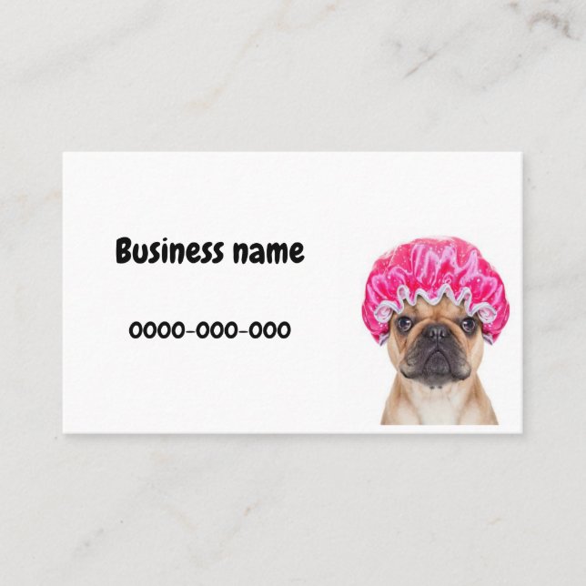 dog grooming business card (Front)