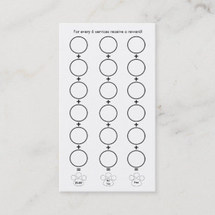 Dog Grooming Business Card Loyalty Card