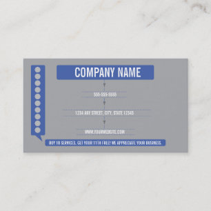 Dog Grooming Business Card Punch Card