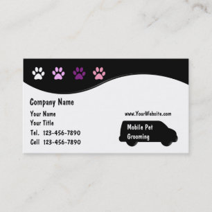 Dog Grooming Business Cards