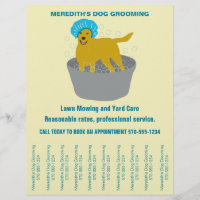 Dog Grooming Business Dog Groomers Tear Off Strips