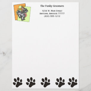 Dog Grooming Business Letterhead