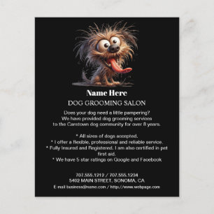 Dog grooming business personalised flyer