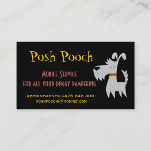 Dog grooming card