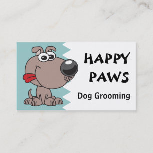 Dog Grooming, Clipping or Walking Business Card