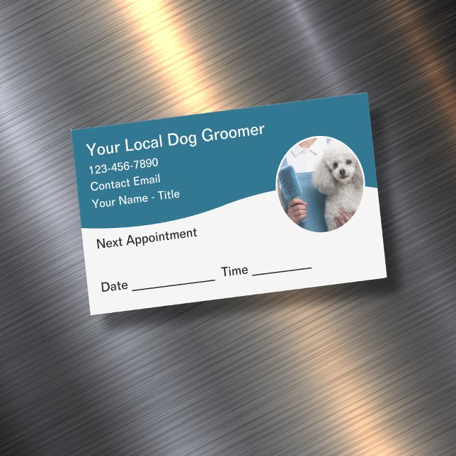 Dog Grooming Customer Magnetic Appointment Cards (Creator Uploaded)