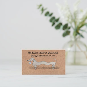 Dog Grooming Dachshund Business Card