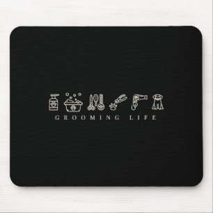 Dog Grooming Dog Groomer Life Work Pet Groomer Ico Mouse Pad