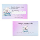 Dog grooming gradiant pink to blue professional