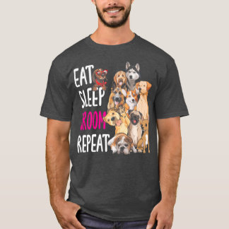 Dog Grooming Groomer Eat Sleep Groom Repeat  T-Shirt