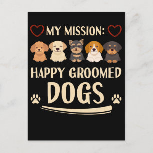 Dog Grooming Love Animals Dog Groomer Postcard