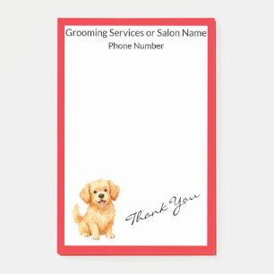 Dog Grooming Personalised Luxury Modern Collection Post-it Notes