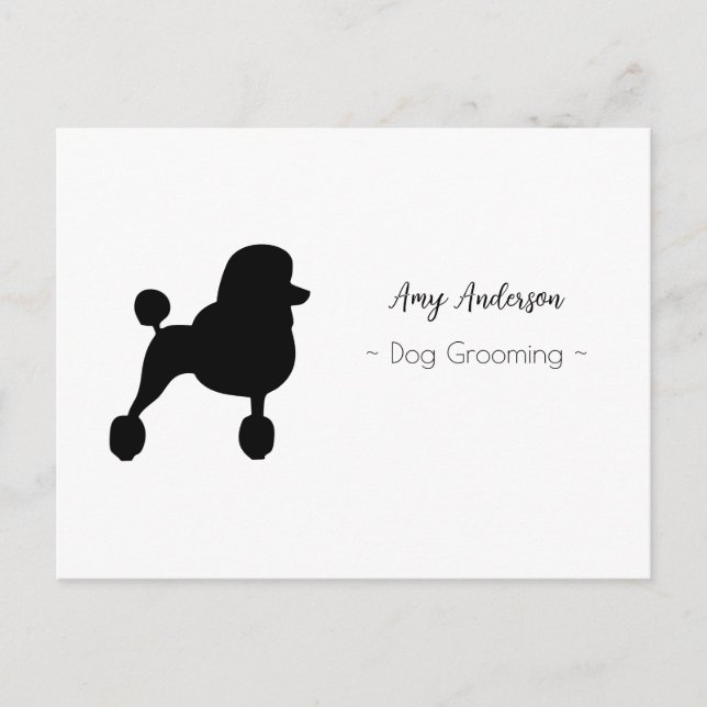 Dog Grooming Personalized  Holiday Postcard (Front)