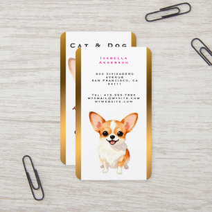 Dog Grooming Personalized Luxury Trendy Collection Business Card